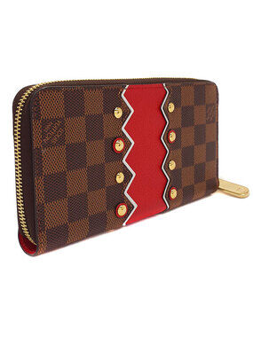 Louis Vuitton Damier Long Round Wallet Zippy Zipper
